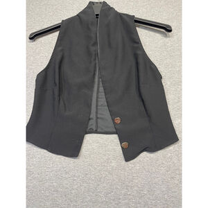 Women's Zara Suit Vest, Size M, Black